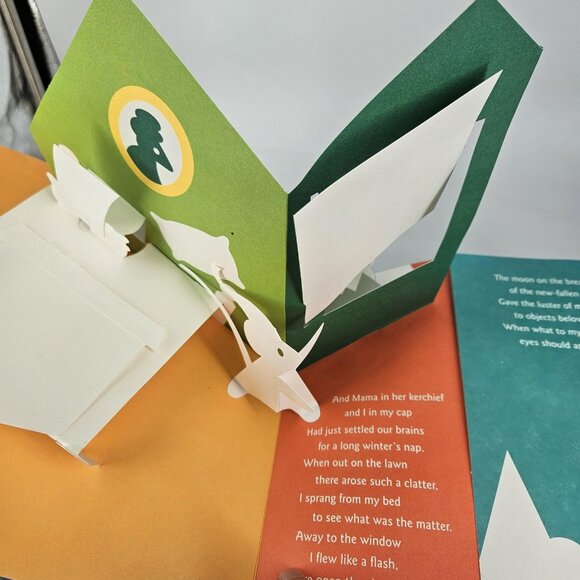 The Night Before Christmas Robert Sabuda Pop-Up First Edition Hardcover Moore - Picture 5 of 12